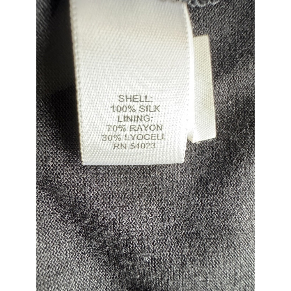Banana Republic Silk Sleeveless Dress Women's Size Large Black - Picture 4 of 8